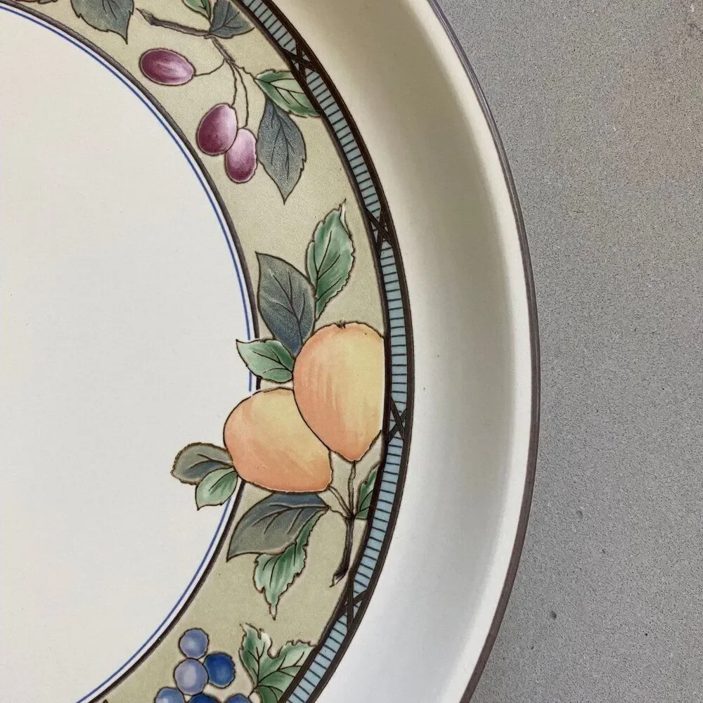 Mikasa Intaglio CAC29 Garden Harvest Classic Large Size Serving Platter, 14.25